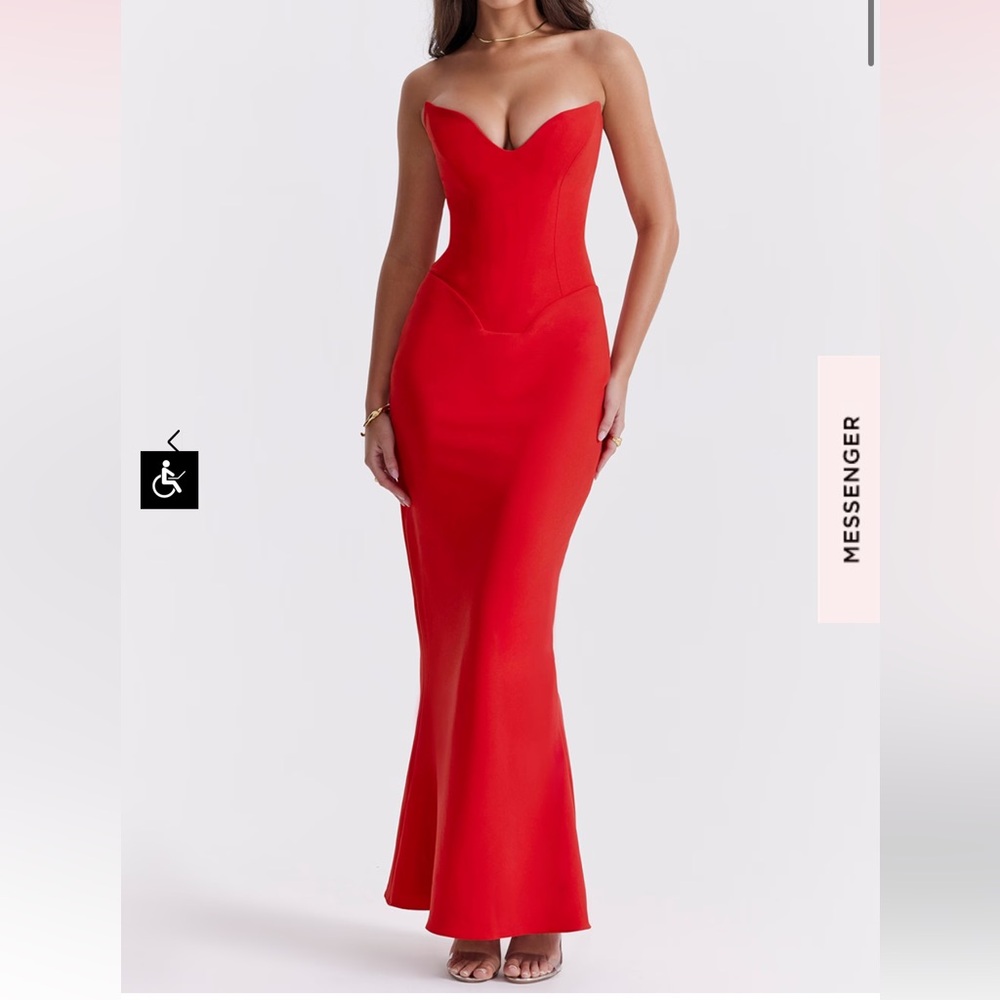 House of CB Tamara Dress Cherry Red